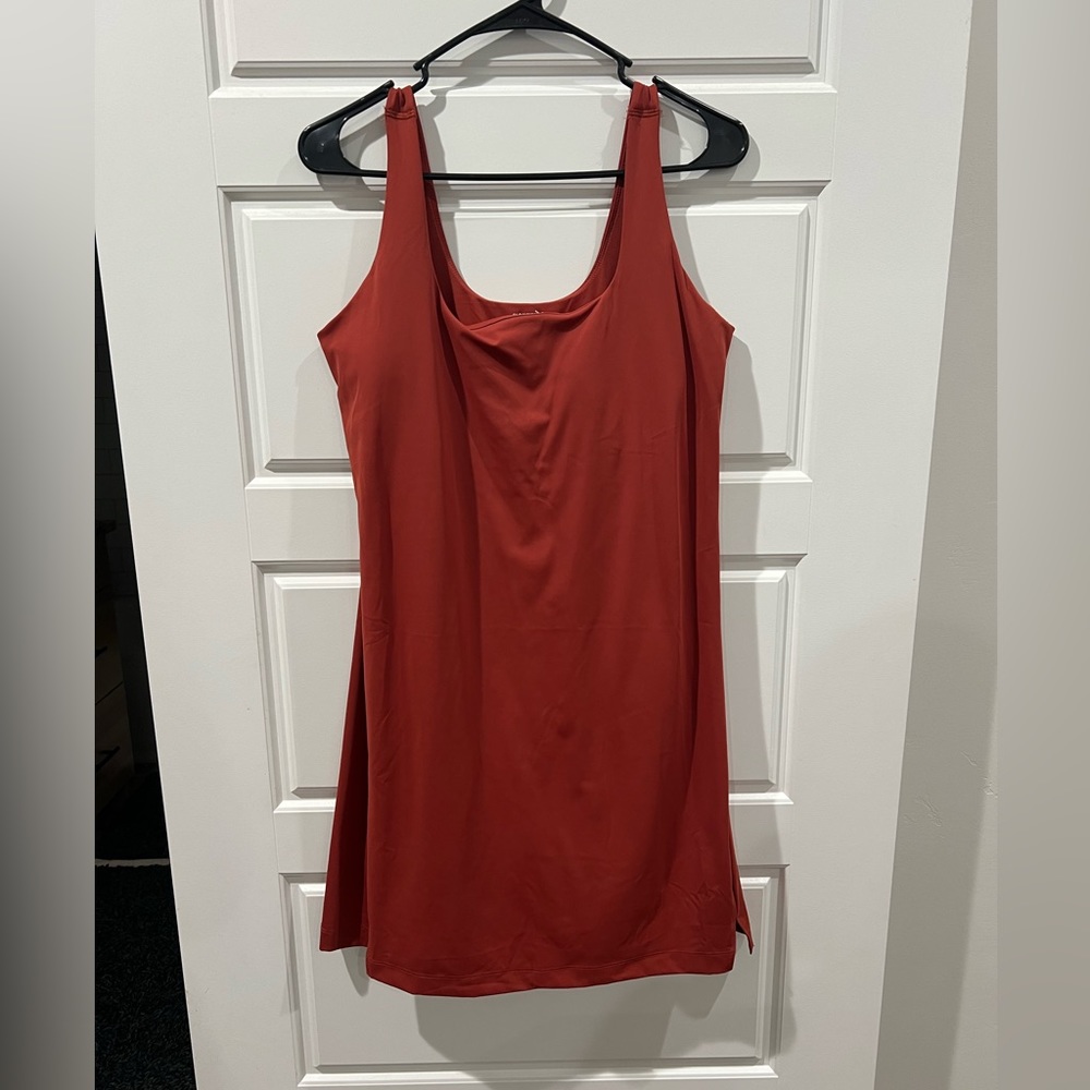 Women’s powersoft old navy dress with built in bra and shorts.